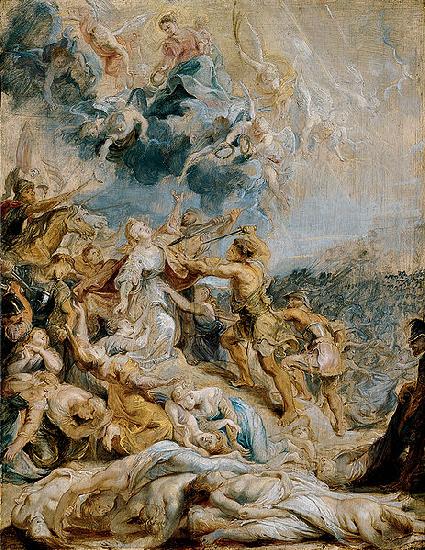 Peter Paul Rubens The Martyrdom of Saint Ursula and the Eleven Thousand Maidens oil painting image